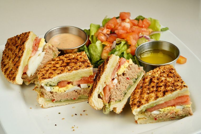 Tuna Mozzarella Pesto Panini