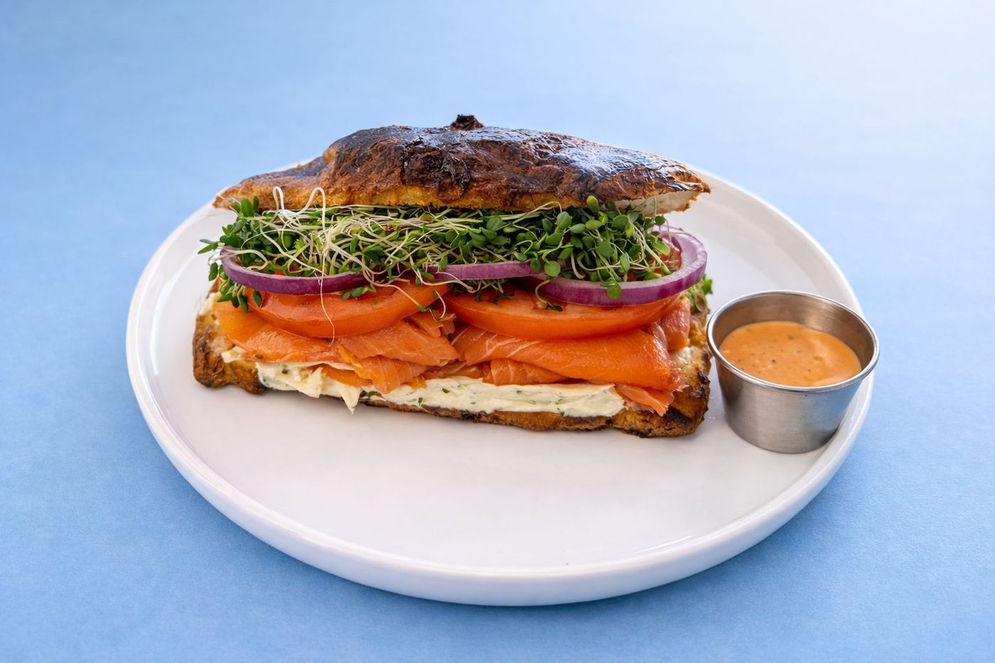 smoked salmon croissant