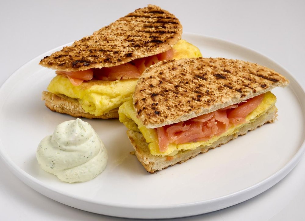 Omelette & Lox Panini