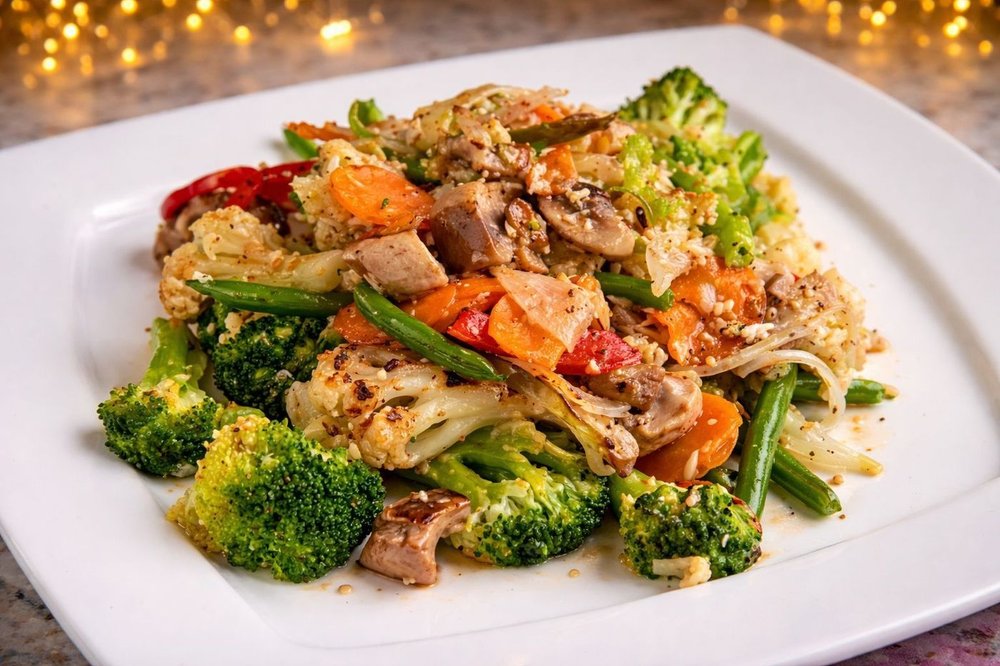 Broccoli Cauliflower Stir-Fry