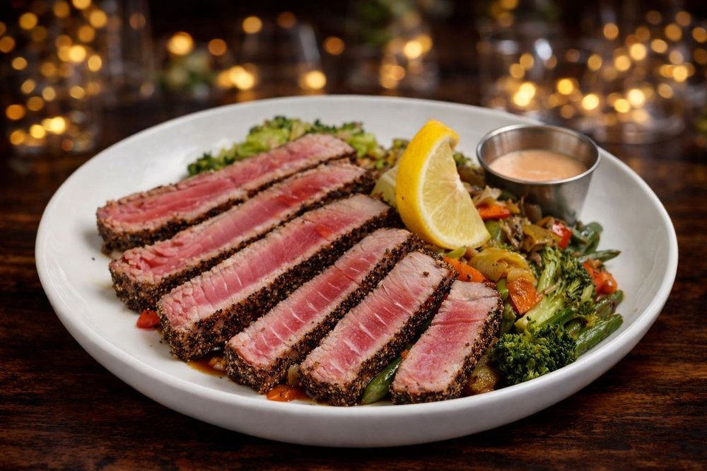 Pepper Crusted Tuna Steak