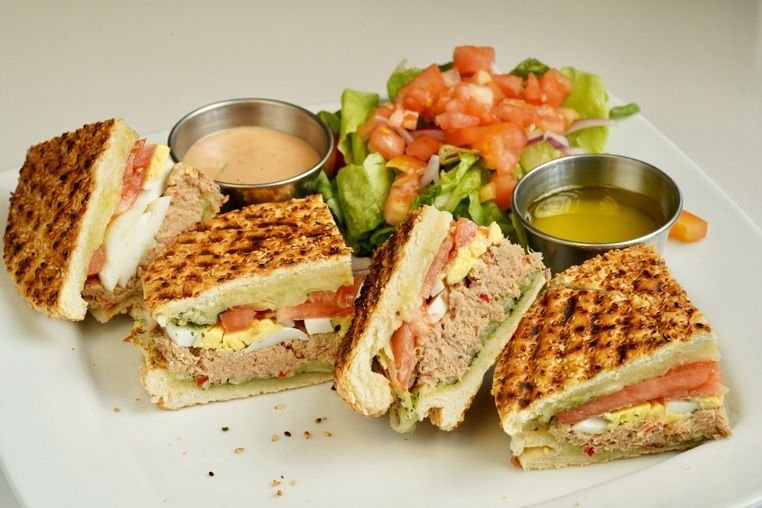 Tuna Mozzarella Pesto Panini