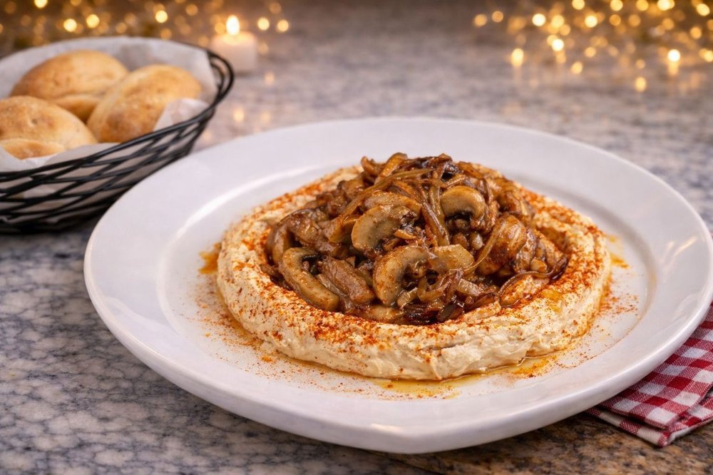 Hummus Mushrooms