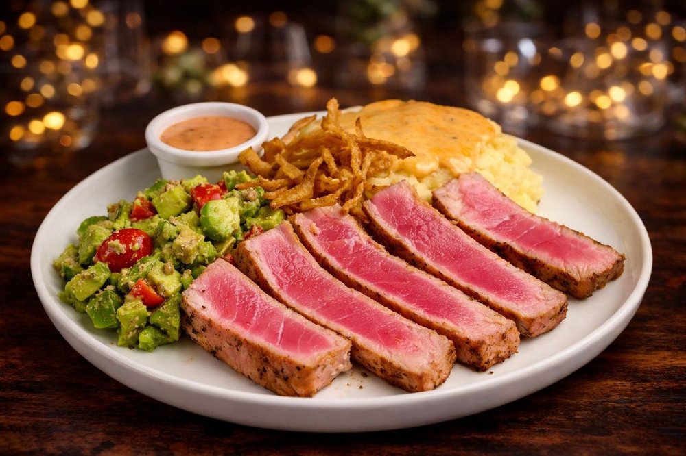 Cedar Plank Tuna Steak Delight