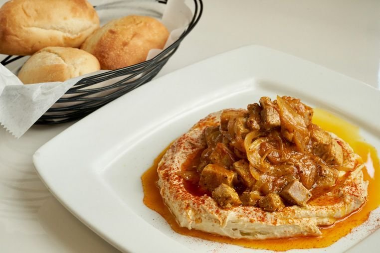 Platter Of Hummus Shawarma