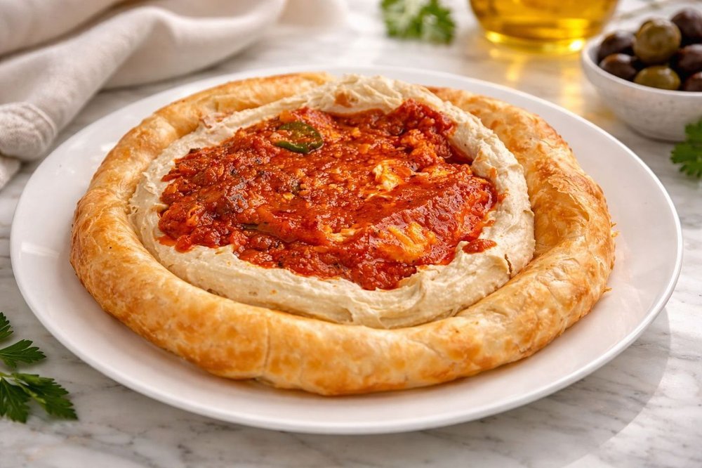 The Ultimate Shakshouka Over Malawach